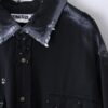 "ANARCHY × ラインストーン" star motif BORO custom shirt