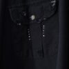 "ANARCHY × ラインストーン" star motif BORO custom shirt