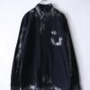 "銀箔ANARCHY" metallic silver foil remake shirt