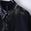 "銀箔ANARCHY" metallic silver foil remake shirt