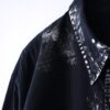 "銀箔ANARCHY" metallic silver foil remake shirt