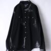 "銀箔ANARCHY" silver foil denim shirt jacket