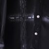 "ANARCHY × ラインストーン" cross motif BORO custom shirt