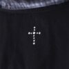 "ANARCHY × ラインストーン" cross motif BORO custom shirt