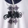 "CHINA × SPORTS" gray × navy China track jacket