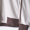 "CHINA × SPORTS" brown × white bi-color China track jacket