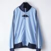 "CHINA × SPORTS" blue × pink China track jacket