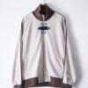"CHINA × SPORTS" beige × blue China track jacket