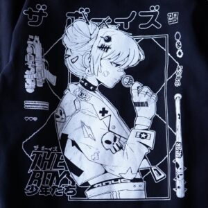 anime print parka