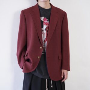 vintage burgundy color tailored jacket