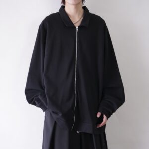 oversized minimal design cut&sewn fabric blouson