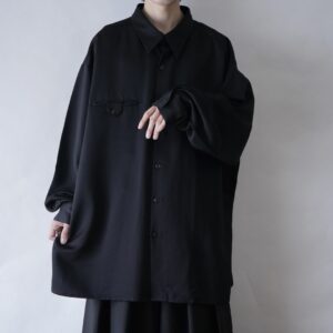 【Smokey Joe's】oversized mochimochi black shirt