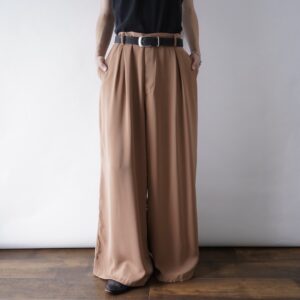 camel brown super wide hakama pants