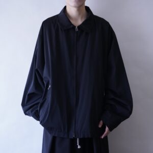 【PERRY ELLIS】oversized glossy drizzler jacket