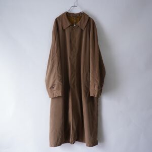 iridescent glossy brown rayon maxi long balmacaan coat