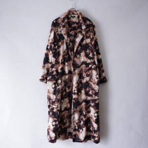 like bleach pattern drape maxi long coat