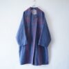 beautiful gradation purple stall design wool coat