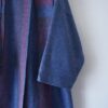 beautiful gradation purple stall design wool coat