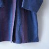 beautiful gradation purple stall design wool coat