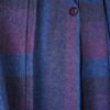 beautiful gradation purple stall design wool coat