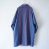 beautiful gradation purple stall design wool coat