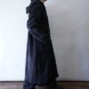 oversized faux black mouton maxi long coat