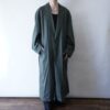 oversized pistàcchio green & paisley lining design maxi long coat