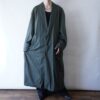 oversized pistàcchio green & paisley lining design maxi long coat