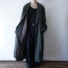 oversized pistàcchio green & paisley lining design maxi long coat