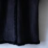 oversized faux black mouton maxi long coat