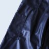 glossy fake leather wide cargo pants