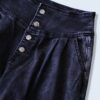 Y2K fade black baggy wide denim pants