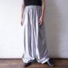 glossy silver wide maxi track pants