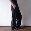 【adidas】glossy black side snap wide track pants