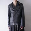 DEAD STOCK fake leather double riders jacket