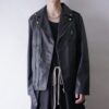 DEAD STOCK fake leather double riders jacket