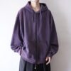 "BORO" fade purple zip up parka