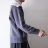 super high neck like sailor collar jacket