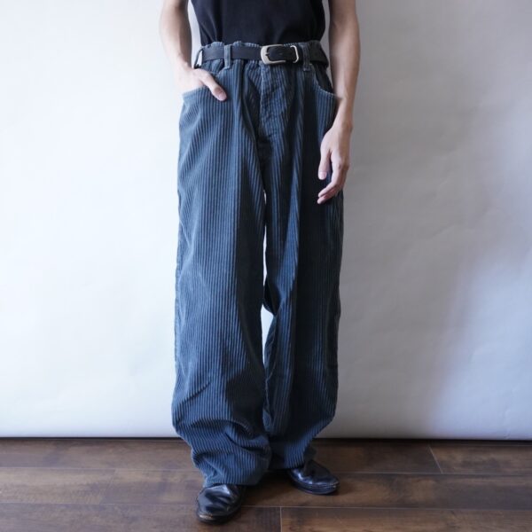 【Levi's silver tab】rare blue gray color wide wale corduroy baggy pants