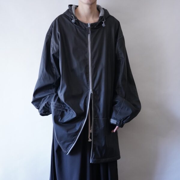 【KING SIZE】oversized rubber mods coat