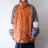 【Columbia】oversized orange × gray mountain parka