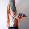 【Columbia】oversized orange × gray mountain parka