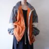 【Columbia】oversized orange × gray mountain parka