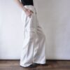 DEAD STOCK heather white sweat cargo pants