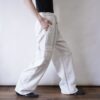 DEAD STOCK heather white sweat cargo pants