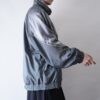 glossy silver switching blouson