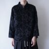 reversible black × dark red chenille pattern jacket