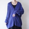 【DOCKERS】oversized beautiful blue acrylic cardigan