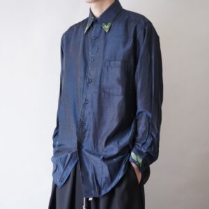 “月暈 original paint remake” glossy navy body GREEN × SILVER shirt