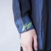 “月暈 original paint remake” glossy navy body GREEN × SILVER shirt